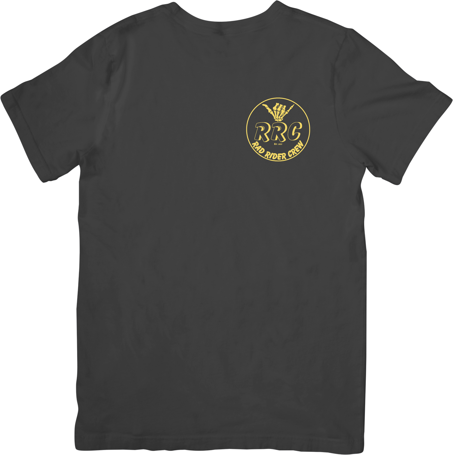Rad Rider Crew Tee - Coal yellow